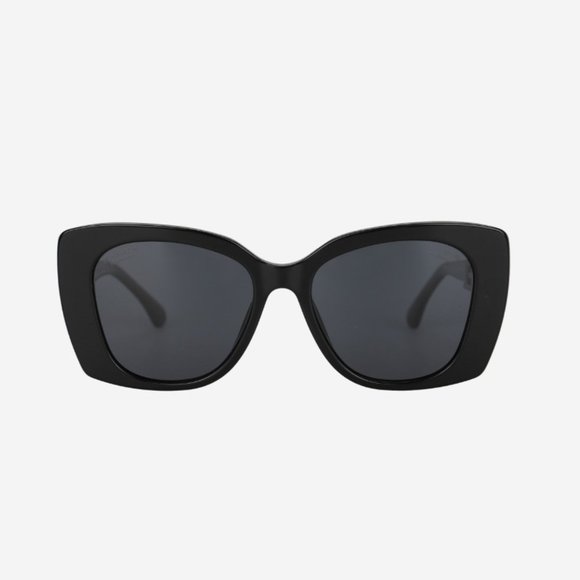 CHANEL Accessories - Chanel side logo letter 5427H- Black letter sunglasses